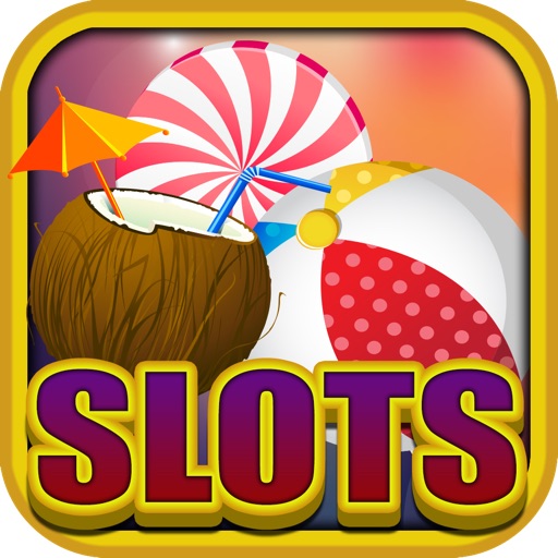 Animated Beach Slots Casino Vacation Games HD - Vegas Slot Machines Icons And New Emoticons Free iOS App