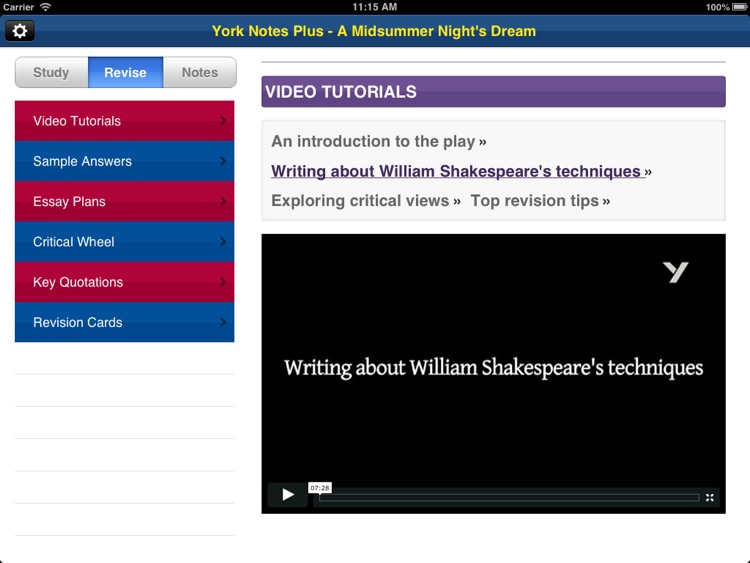 A Midsummer Night's Dream York Notes AS and A2 for iPad screenshot-3