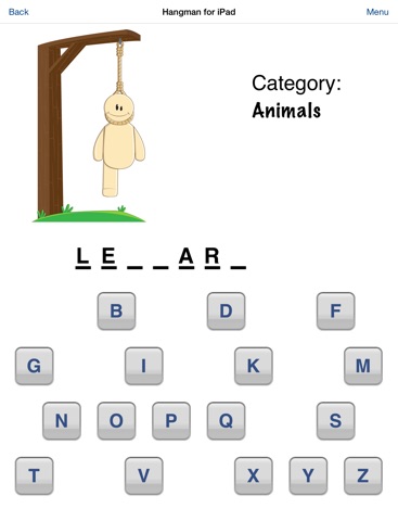 Hangman for iPad screenshot 2