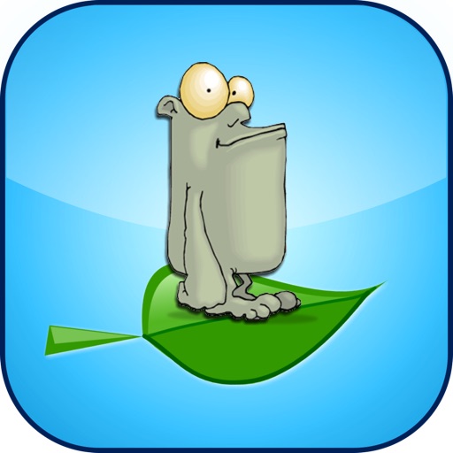 Hoppy Cave-Man - His Magic Leaf & The Mega Sky Adventure! iOS App