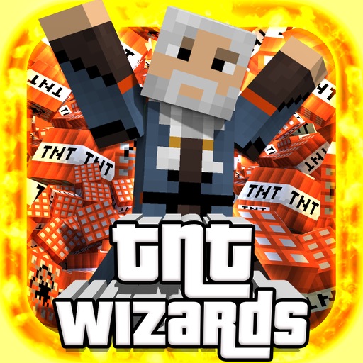 TNT WIZARDS - MC Survival Hunter Shooter Mini Block Game with Multiplayer icon