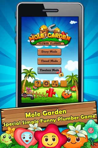 Ace Mole Garden - Flower Plumber Game screenshot 3