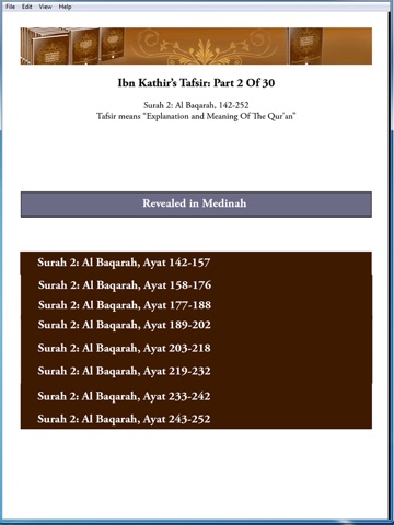 Ibn Kathir's Tafsir: Part 2 for iPad screenshot 4