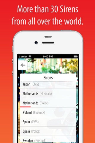 Sirens Deluxe / Police & Fire Sirens - includes Ringtones screenshot 2