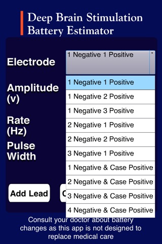 Deep Brain Stimulation Battery Estimator (DBS BE) screenshot 3