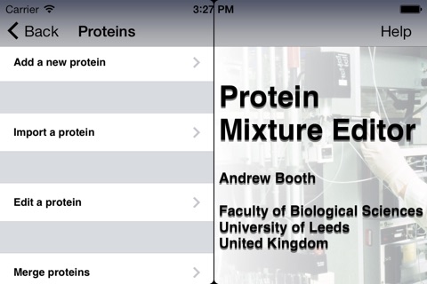 Mixture Editor for Protein Purification screenshot 3