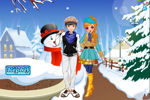 Winter Couple Love screenshot 4