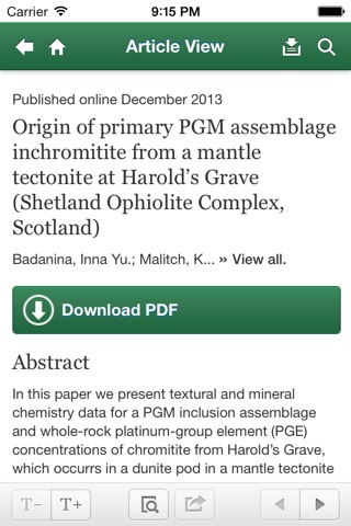 Mineralogy and Petrology screenshot 2