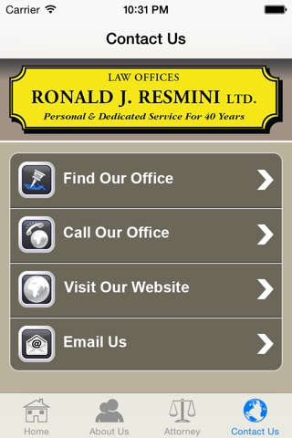 Accident App by Law Offices of Ronald Resmini screenshot 4