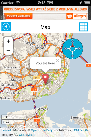 Portugal offline road map. Free edition with Lisboa, Porto, Faro, Lagos screenshot 2