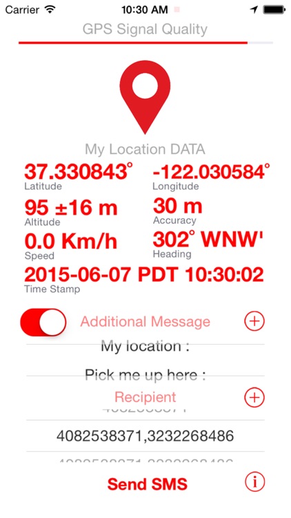 SMS My Location  ( Send your GPS location data through TEXT Message )