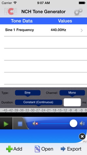 ToneGen Audio Tone Generator Free