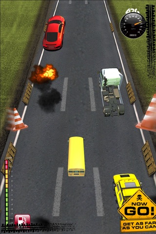 Action School Bus Mania Race - Road Monster Derby Free Game screenshot 3