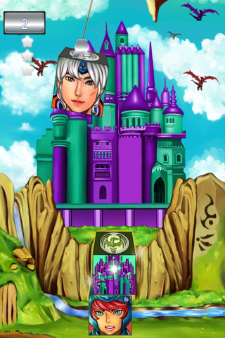 Dragon Princess Blocks - Free Stacking Tower Game screenshot 3
