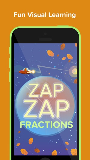 Zap Zap Fractions : Virtual Fraction Tutor(圖1)-速報App