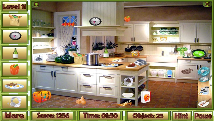 Pretty Kitchen Hidden Object Games