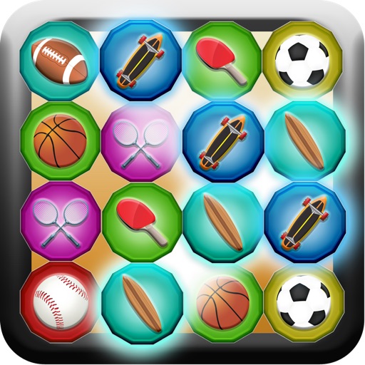 A Sports Tap Match the Row Bubble Puzzle Game - Full Version icon