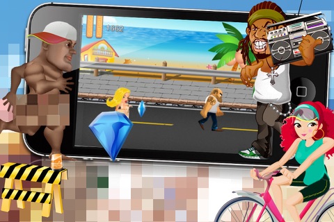 A Censored Streaker Blitz - The College Kids Fun Beach Summer Run FREE ! screenshot 3