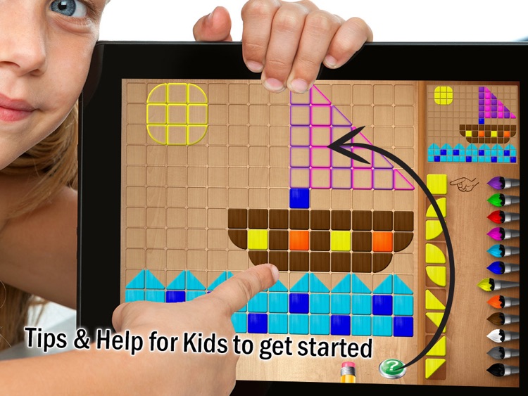 Shapes mosaic puzzle basic 4 kids HD - first educational craft game for preschool children screenshot-3