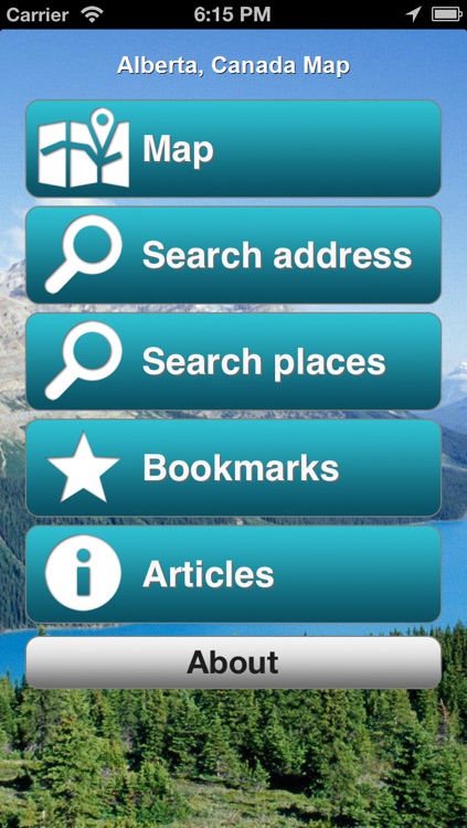 Alberta, Canada Offline Map - PLACE STARS