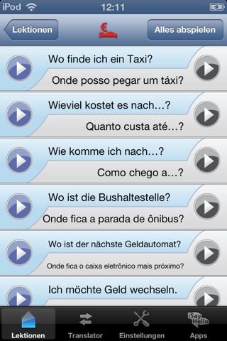 iSayHello German - Portuguese (Brazil) screenshot 3