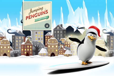 Flying Penguins in New York Free - The crazy birds sliding on the town - Free Version screenshot 2