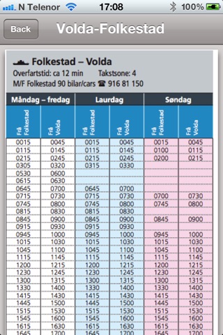 Fergeruter Møre og Romsdal screenshot 3