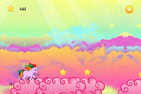 A Tiny Unicorn Pony Run - Princess Rainbow Hay Cloud Adventure Day screenshot 4