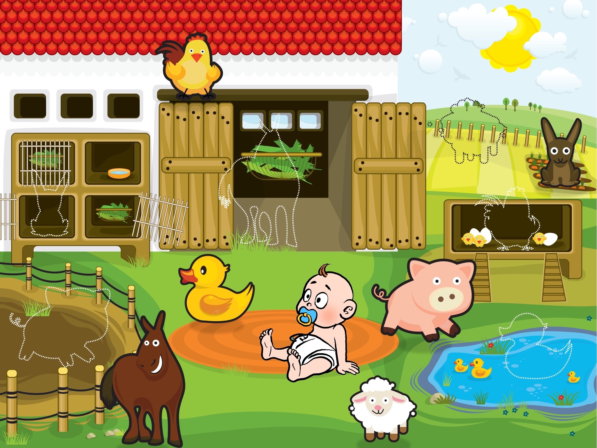 Animals - educational puzzle games for kids and toddlers screenshot 2