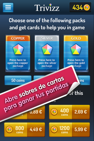 Trivizz - Trivial Quiz game for up to 6 players screenshot 3