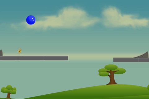 Blue Jumping Ball - Avoid The Spikes Free screenshot 2