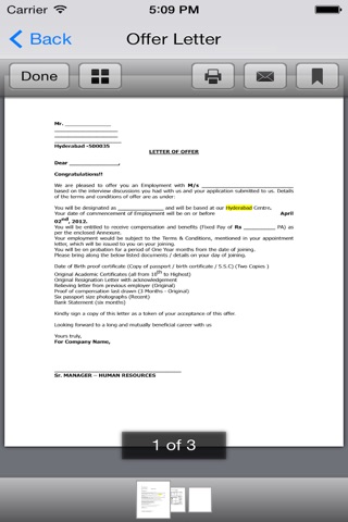 Human Resource Letters for head for head of the department screenshot 2