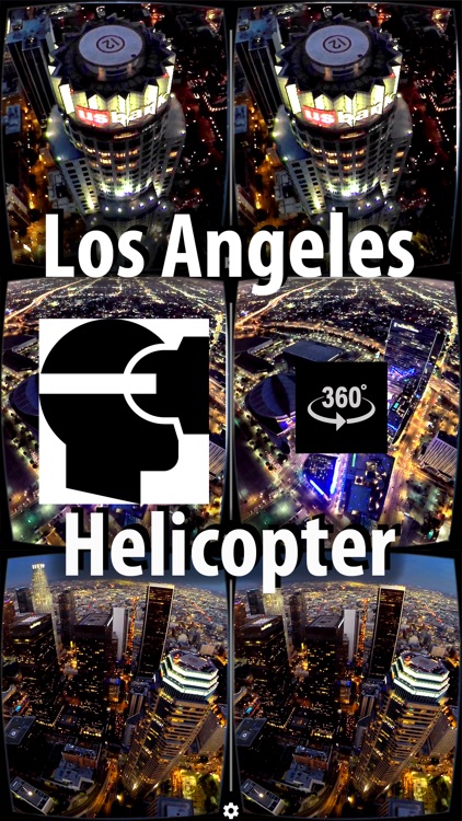 VR Virtual Reality Helicopter Flight Los Angeles by Night