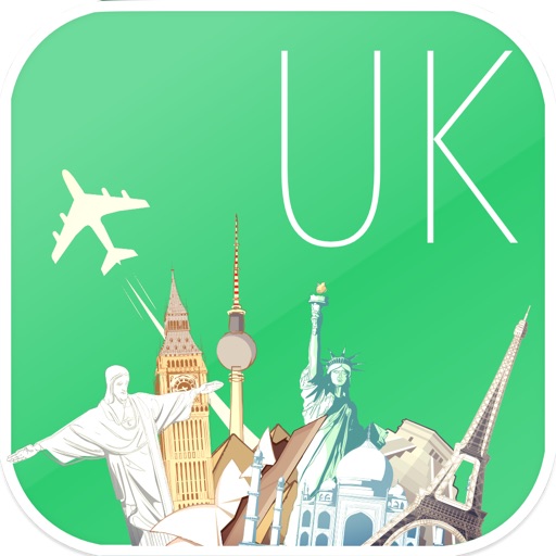 UK England Offline map & flights. Airline tickets, airports, car rental, hotels booking. Free navigation. icon