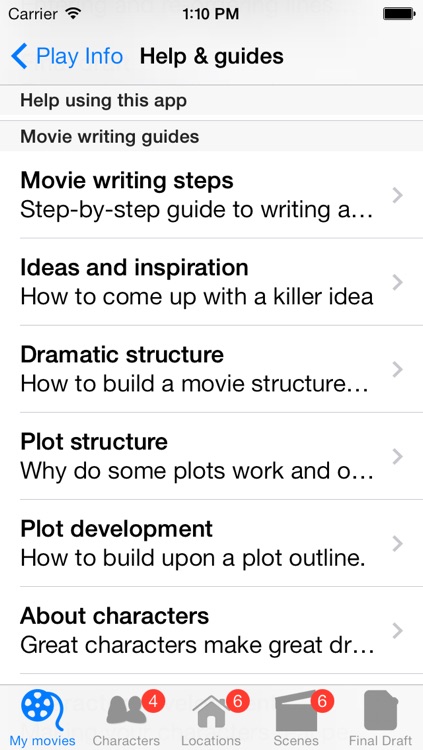 Movie Writing screenshot-3