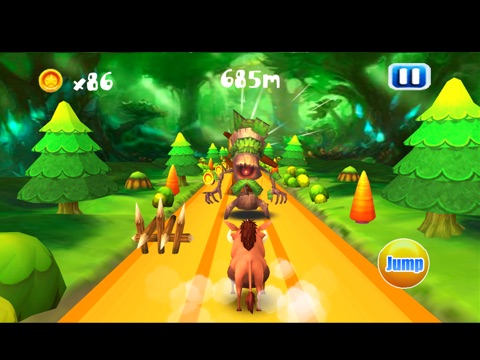 Mega Run and Jump - Pig Survival Bear Forest HD screenshot 3