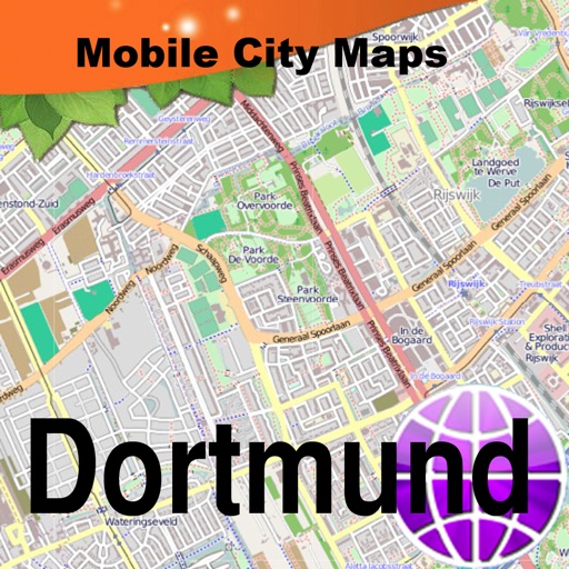 Dortmund Street Map. icon