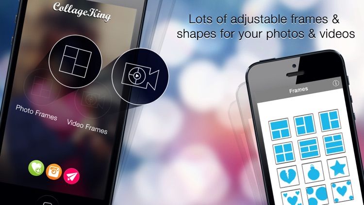 CollageKing pro - 2 in one (Two applications in one) create Photo and Video collage frame for instagram, vine