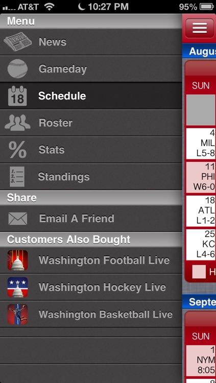 Washington Baseball Live