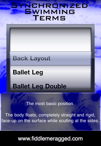 Synchronized Swimming Terms screenshot 2