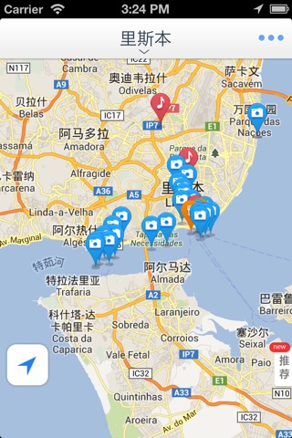 里斯本离线地图(葡萄牙里斯本离线地图、地铁图、旅游景点信息、GPS定位导航) screenshot 2