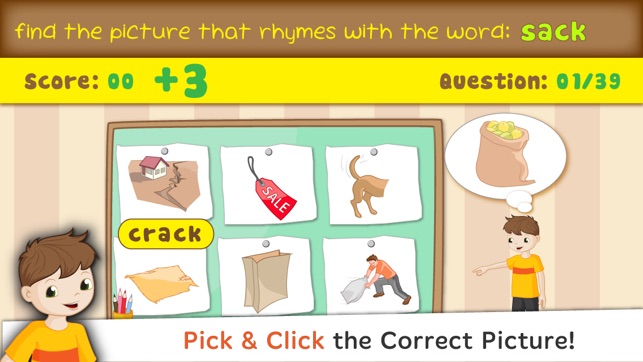 Bud's Rhyming Words - Kids learn word families, CVC, short &(圖2)-速報App