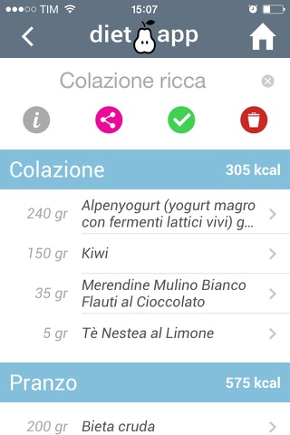 DietApp screenshot 2