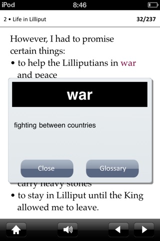 Gulliver’s Travels: Oxford Bookworms Stage 4 Reader (for iPhone) screenshot 2