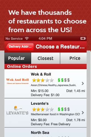 KlickOrder Food Delivery & Takeout screenshot 2