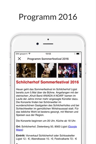Schilcherhof Sommerfestival 2016 screenshot 2