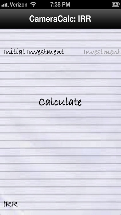 Internal Rate of Return (IRR) Financial Calculator