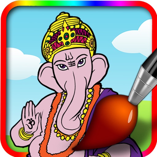 Coloring Hindu Gods Icon