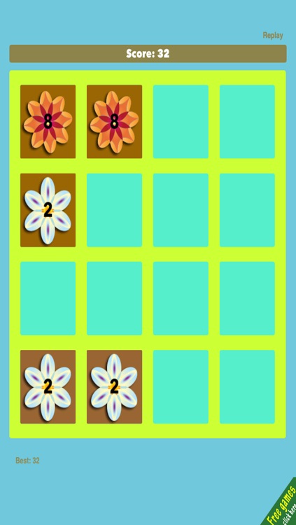 Flowers 2048 FREE - Pretty Sliding Puzzle Game