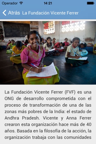 Fundación Vicente Ferrer screenshot 3